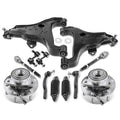 A-Premium 12Pcs Front Suspension Kit, Upper Lower Control Arm Sway Bar Link