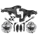 A-Premium 12Pcs Front Suspension Kit, Upper Lower Control Arm Sway Bar Link
