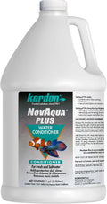 NOVAQUA Plus - Freshwater & Saltwater Aquarium Water Conditioner – Instantly Detoxifies Chlorine, Chloramines, &