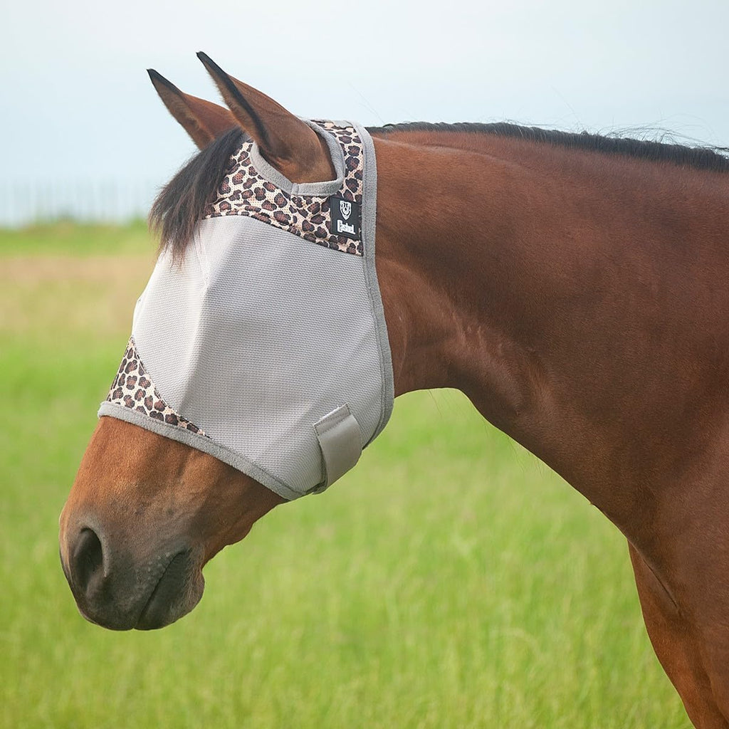 Crusader Fly Mask, Standard (Leopard, Horse)