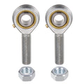 uxcell POSB7 7/16 Inch Male Rod End Bearing Set - 2pcs of 7/16-20 Left and Right Hand Thread Rod Ends with Jam Nut