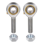 uxcell POSB7 7/16 Inch Male Rod End Bearing Set - 2pcs of 7/16-20 Left and Right Hand Thread Rod Ends with Jam Nut