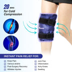 Knee Ice Pack Wrap with Cold Compression for Pain Relief, Swelling