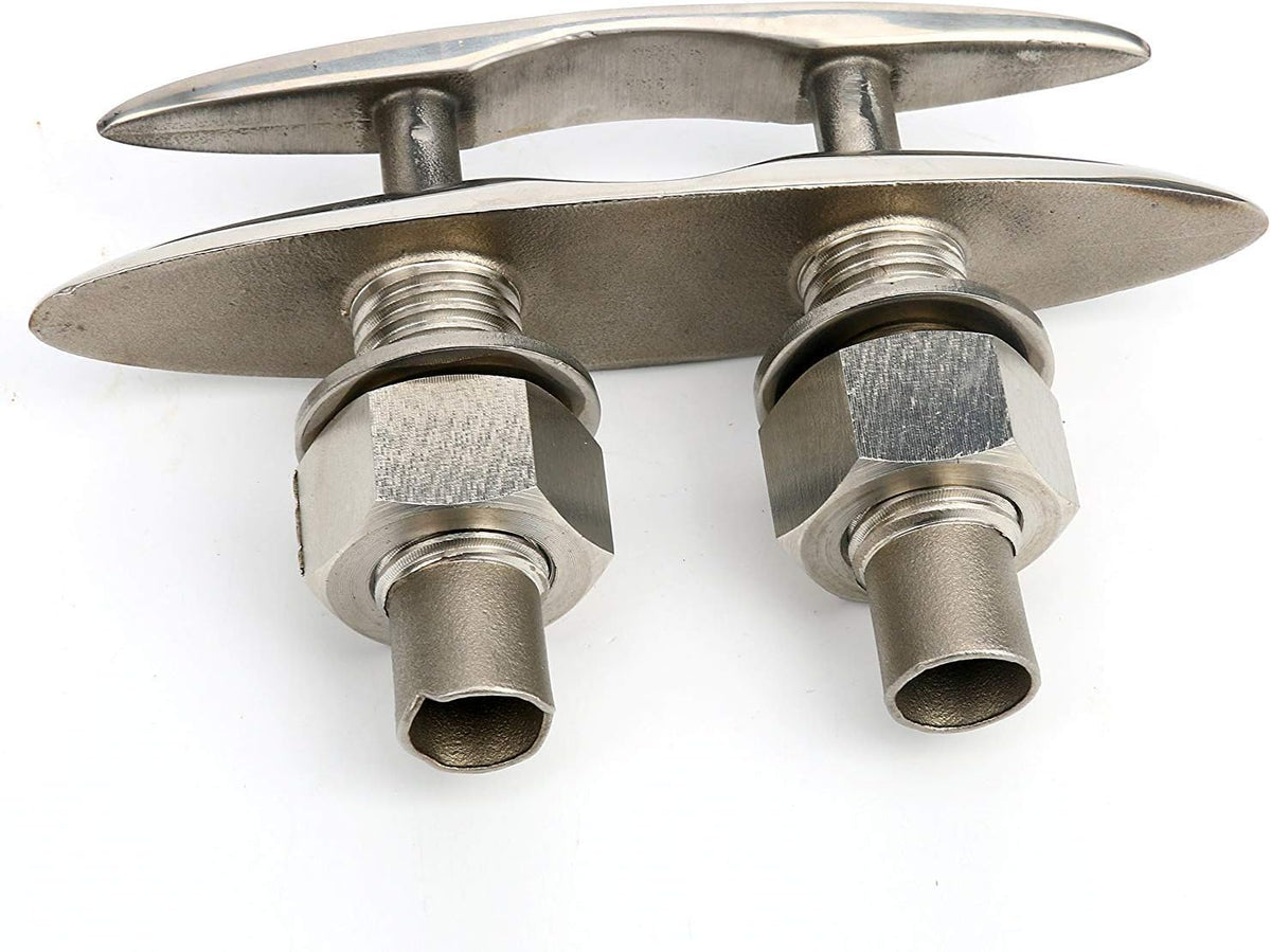 Amarine Made 2 Pack Stainless Steel 316 Pull Up Cleat - 6-1/2" -M0098S (2)
