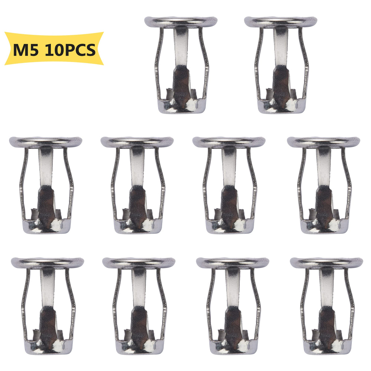 Jack Nut Threaded Insert Petal Nuts Nutserts Jacknut Srew Anchor Spider Rivnut Blind for Plastic Polywood Pressboard Hardboard Steel Zinc Plate