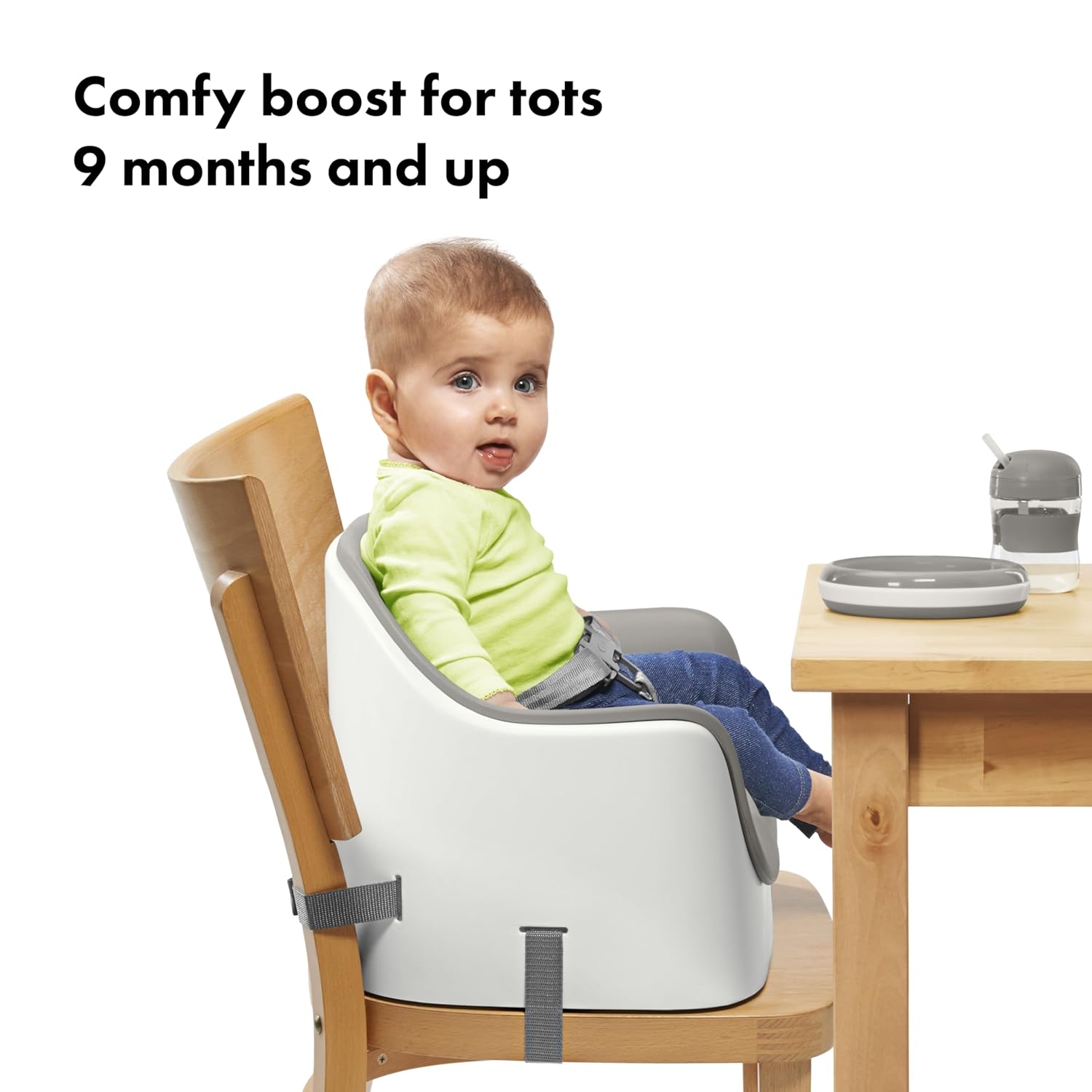 Nest Booster Seat with Removable Cushion - Gray