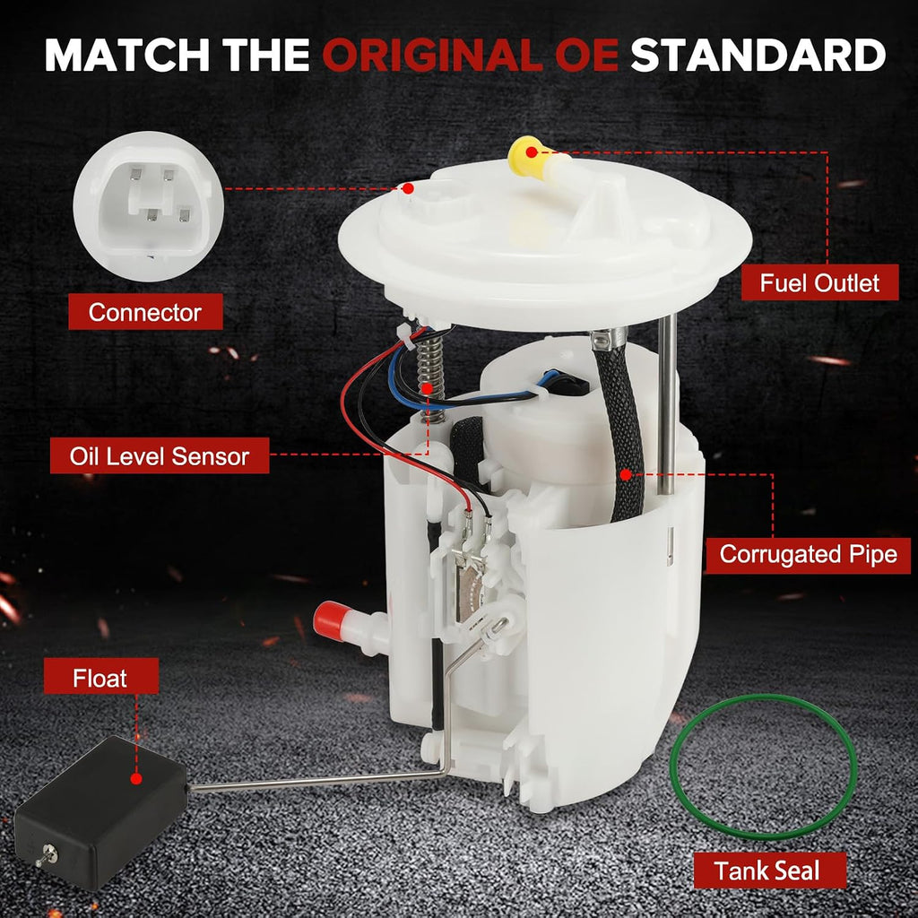 E7218M Electric Fuel Pump Module Assembly Compatible with Jeep Compass Patriot 2007-2016, Compatible with Dodge Caliber 2007-2008, 2.4L L4, Replaces# P76269M SP7020M