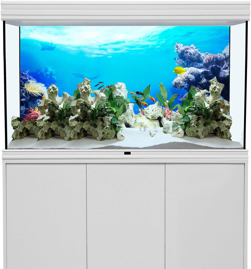 48x24 in Underwater Aquarium Backdrop Colorful Coral Fish Tank Background