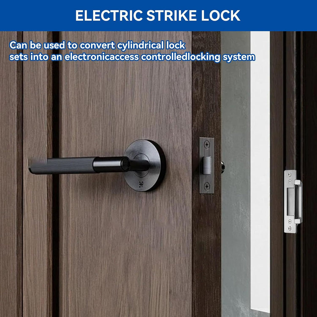 2026 Upgraded Access Control Electric Strike Door Lock Kit | Fit Cylindrical Mechanical locksets Wireless Door Buzzer