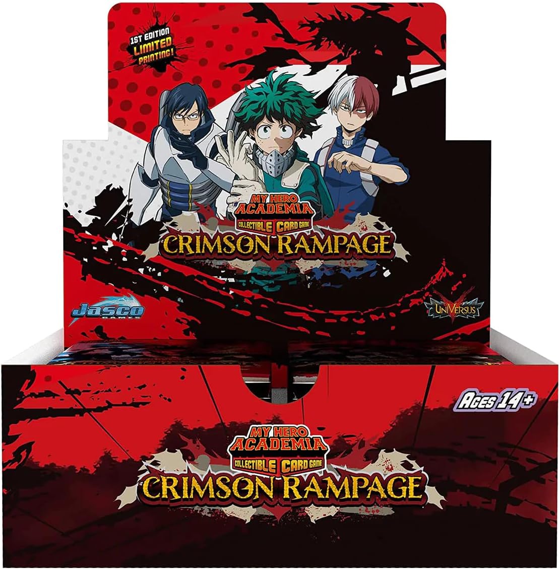 My Hero Academia Collectible Card Game Series 2 Unlimited Crimson Rampage Booster Display | 240-card 24-Pack Booster