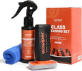 Windshield Glass Coating Kit, 100g Glass Prep Cleaner + 100ml Rain Repellent Spray, Hydrophobic Water Beading