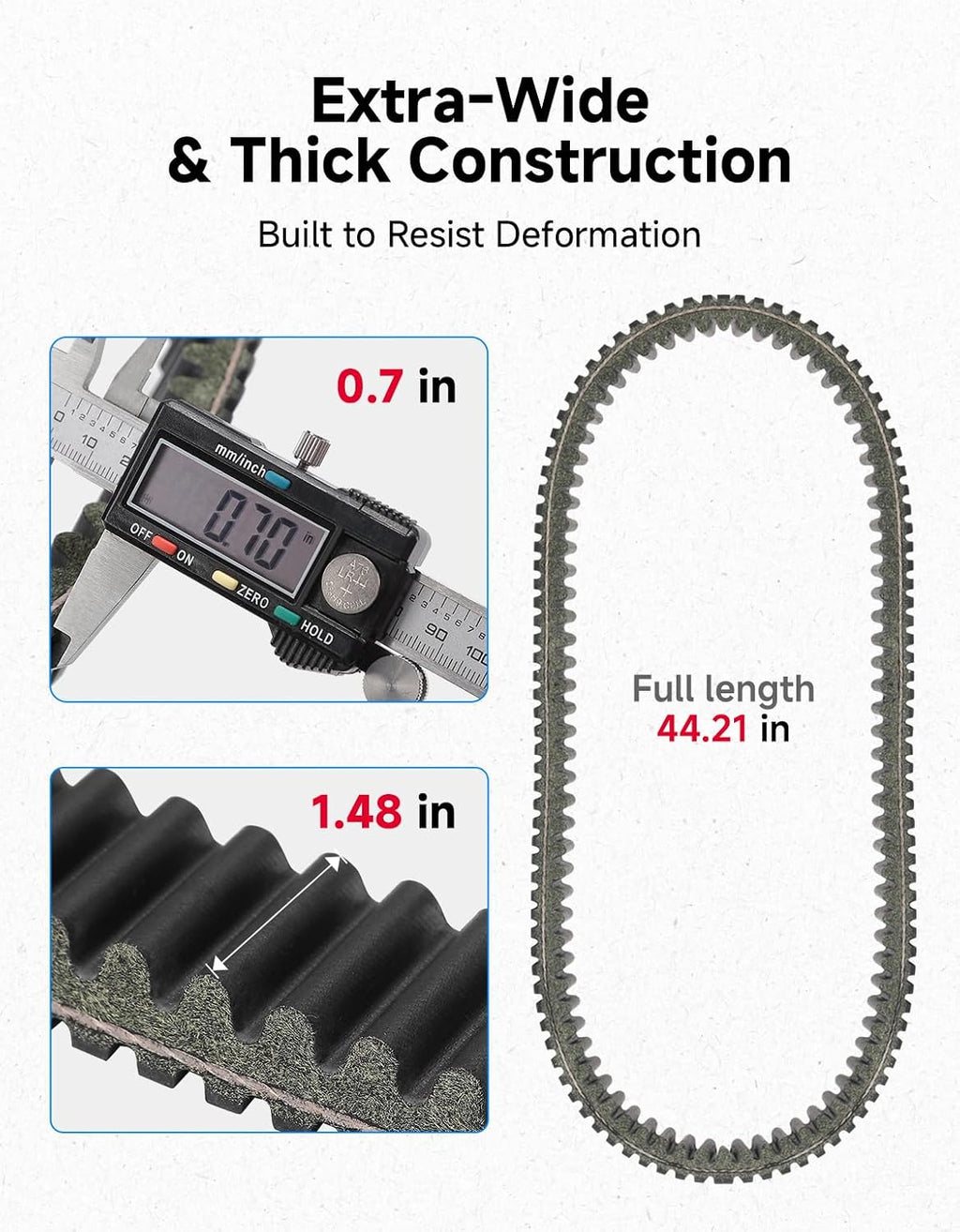 KEMIMOTO X3 CVT Drive Belt Compatible with Can Am Maverick X3 2017-2026