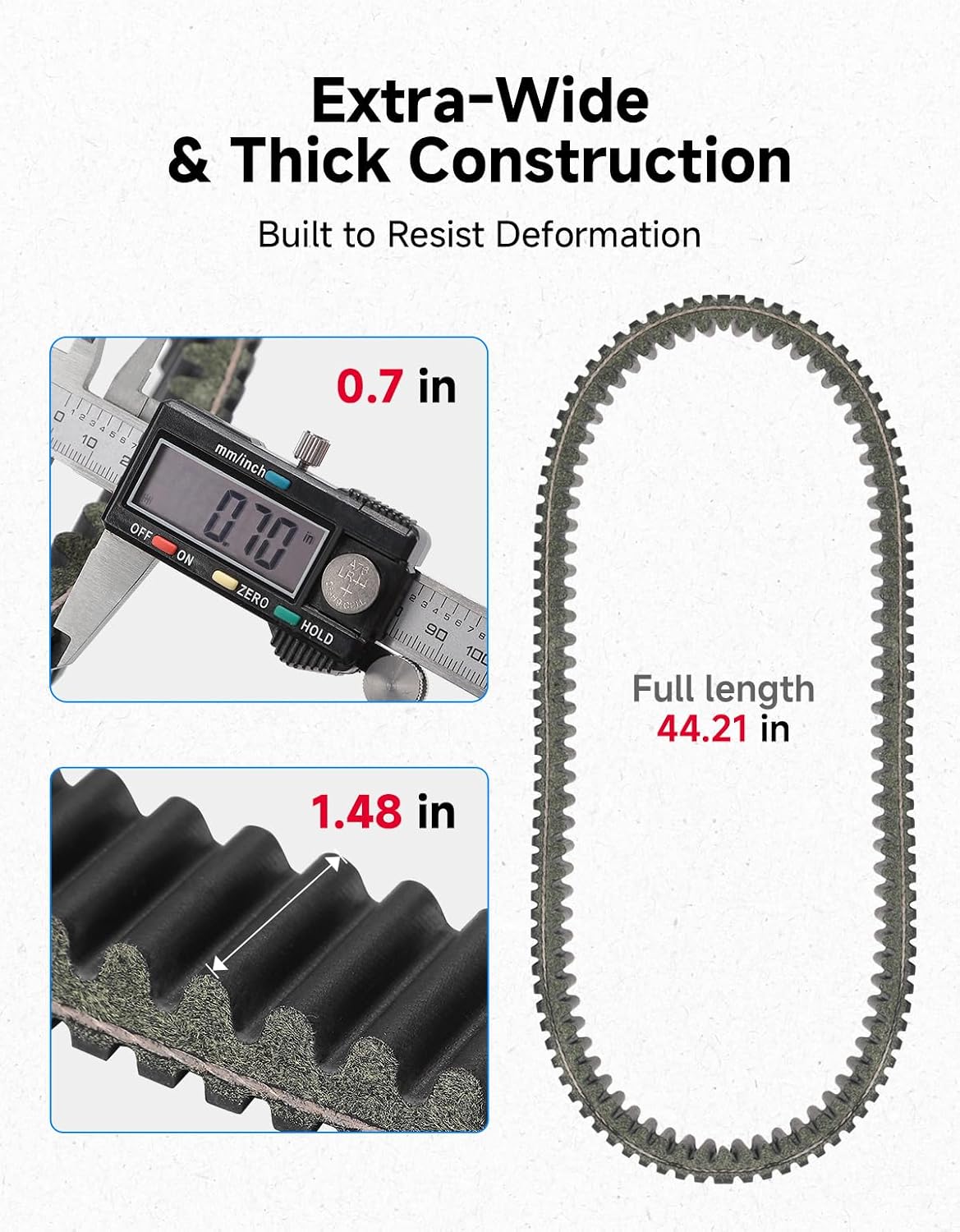 KEMIMOTO X3 CVT Drive Belt Compatible with Can Am Maverick X3 2017-2026