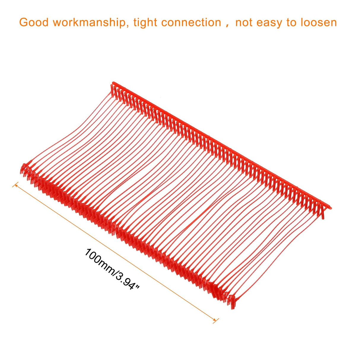 5000Pcs Standard Tagging Gun Fasteners,2 Inch Red Garment Tags Label Gun Plastic Refills, Fabric Tag Attachments Gun