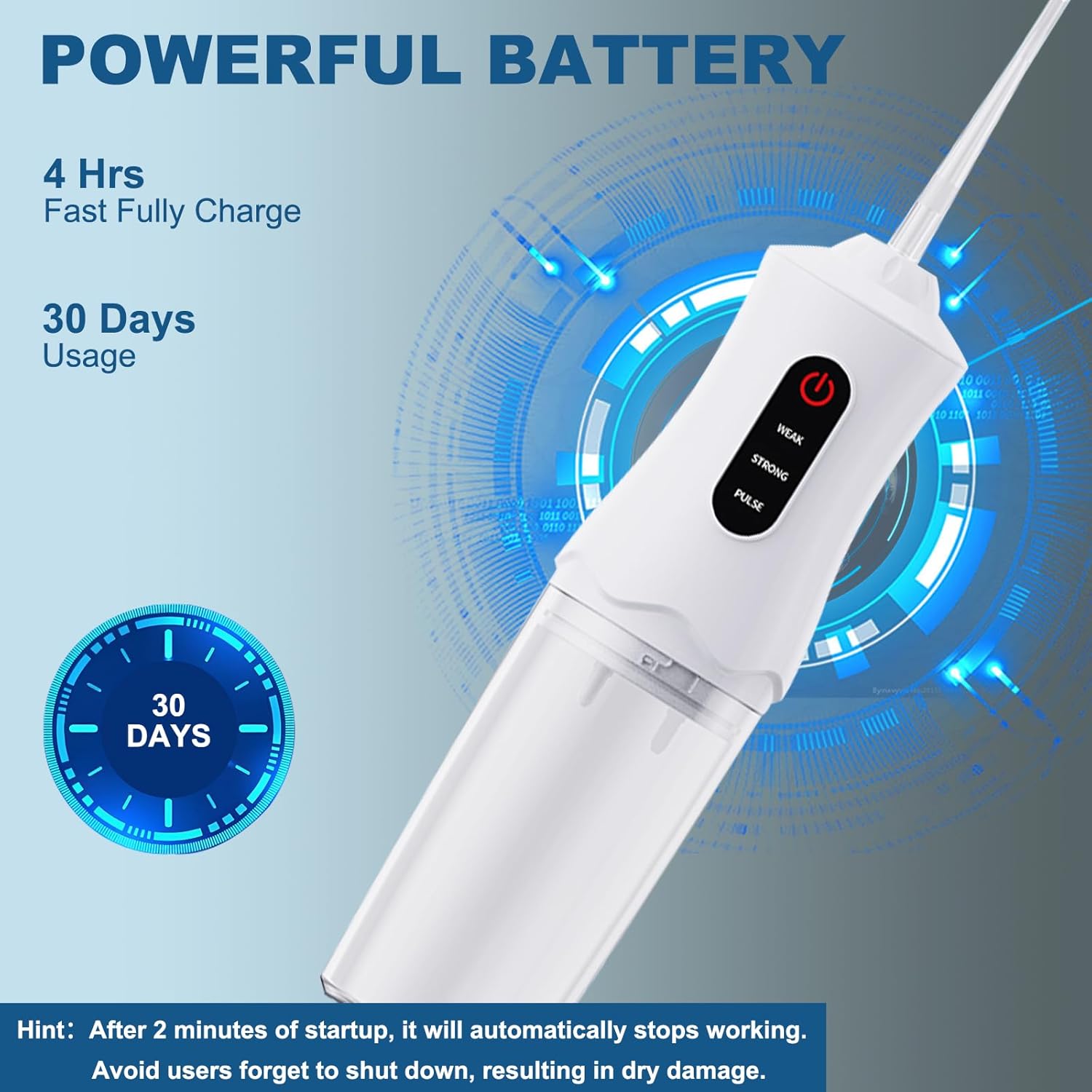 Water Dental Flosser Cordless for Teeth Cleaning and Flossing Portable Electric Water Floss Irrigator Oral Water