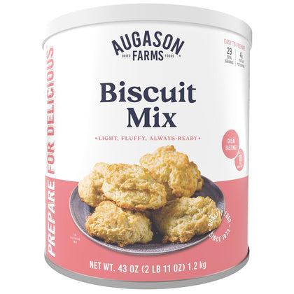 Buttermilk Biscuit Mix Can | Emergency Food Supply, 29 Servings, 10 Year Shelf Life, Biscuit Mix Just Add Water and