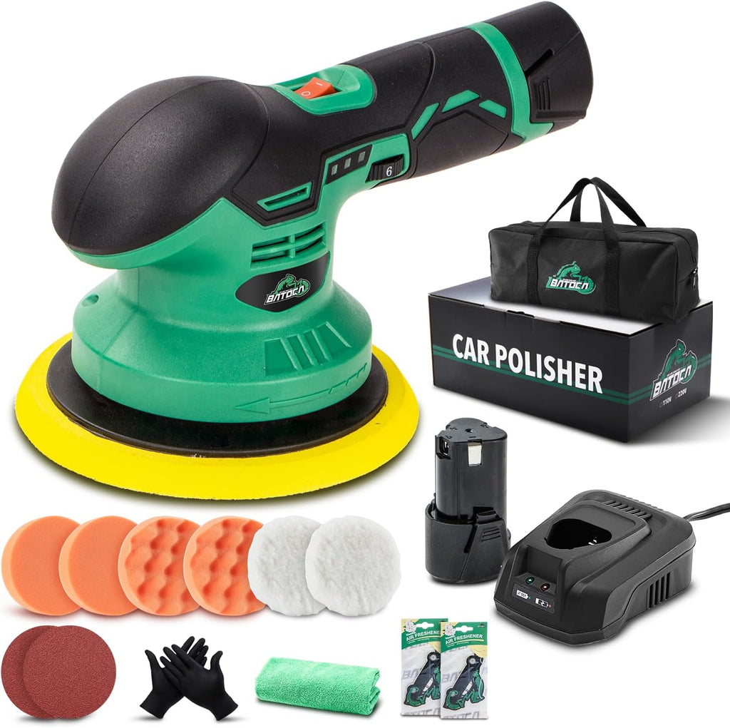 S3 Cordless Car Polisher DA Buffer with 1pc 2.0Ah Battery