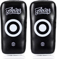 Curved Muay Thai Pads, Kickboxing Punching Kicking Striking Shield | Handcrafted cowhide leather with thick foam.