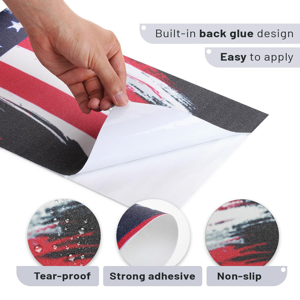 Skateboard Grip Tape, 9"x32.2", Tear-Proof | Waterproof Scooter Grip Tape, Longboard Griptape, Sandpaper for Roller
