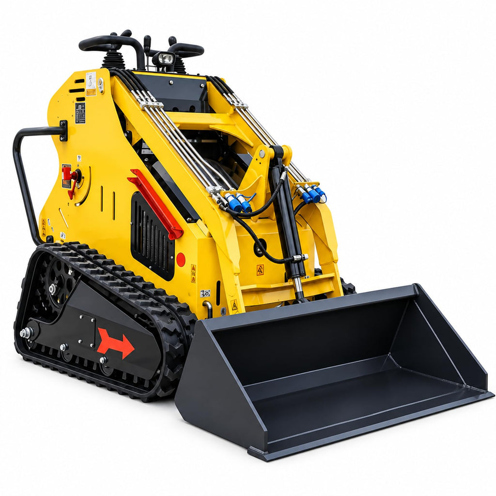 Mini Skid Steer Loader 13.5HP Gas Stand-On Track Loader 46-In Bucket
