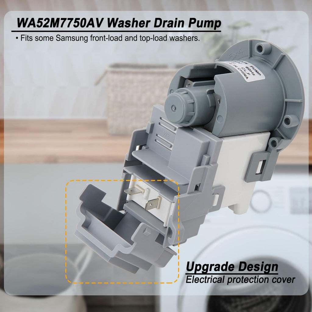 WA52M8650AV/A4 WA52M7750AV/A4 Washer Drain Pump Motor Fit for Samsung