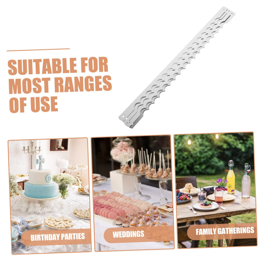 Serrated Bread Cutter Blades Metal 4pcs Replacement for Baguette