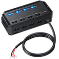 12V Fuse Block, Universal 20A Motorcycle Automotive Fuse Block Fuse and Relay Box Kit with 4 Circuits Low Profile