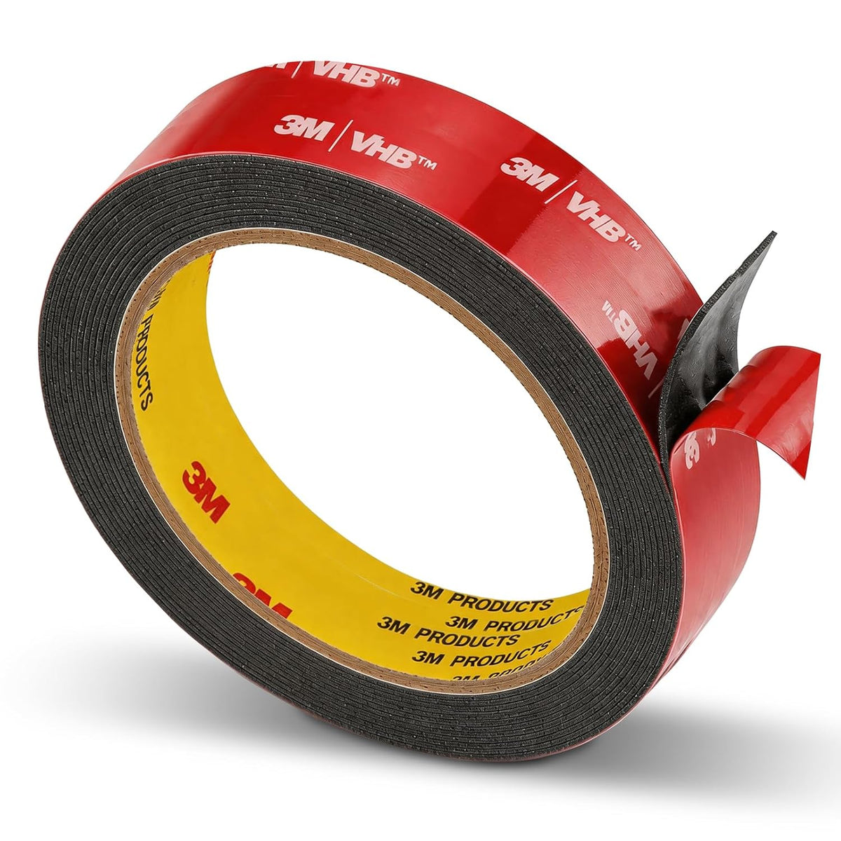 3M Double Sided Tape, Heavy Duty, 1" x 15.4Ft, 5925, Black