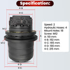 6698127 Hydraulic Travel Motor Fits for Bobcat E32 E34 E35 E37 E38