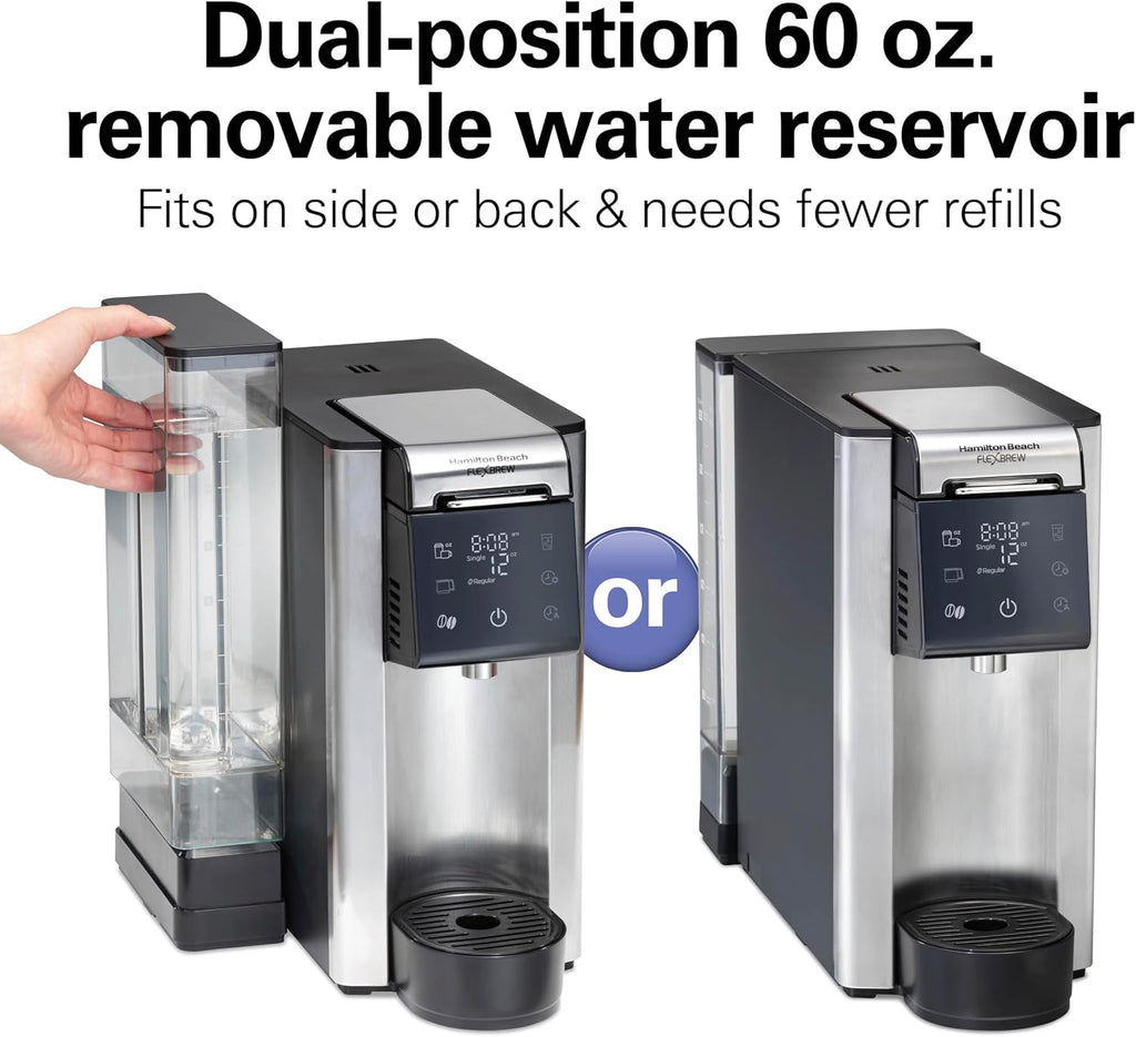 Flexbrew Advanced 5-in-1 Drip & Single Serve Coffee Maker | Single Serve Hot & Iced Coffee Maker | 12 Cup Thermal
