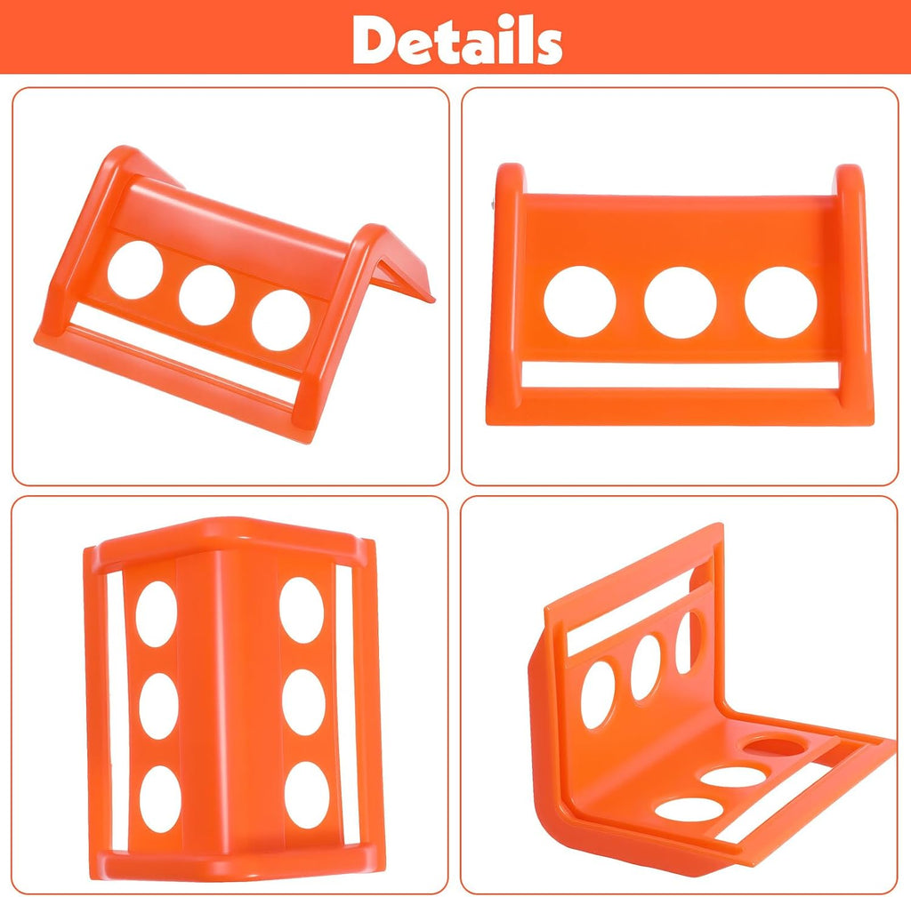 20 Packs Flatbed Edge Protectors Plastic Edge Protector for up to 4 Inch Straps Edges Corner Tie down Protector for