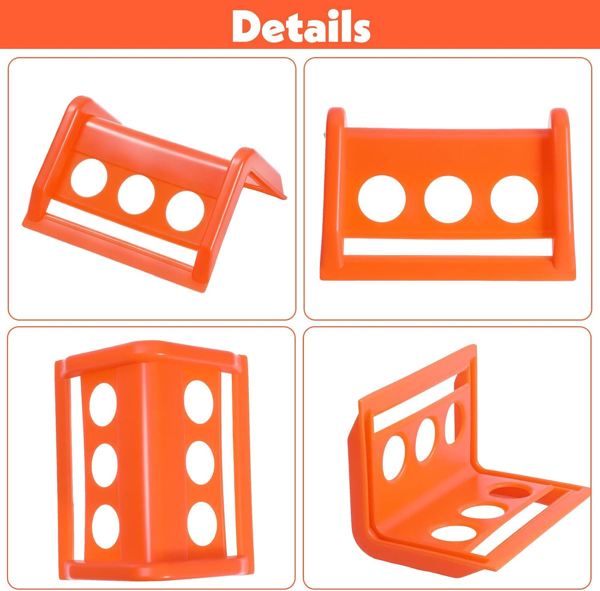 20 Packs Flatbed Edge Protectors Plastic Edge Protector for up to 4 Inch Straps Edges Corner Tie down Protector for