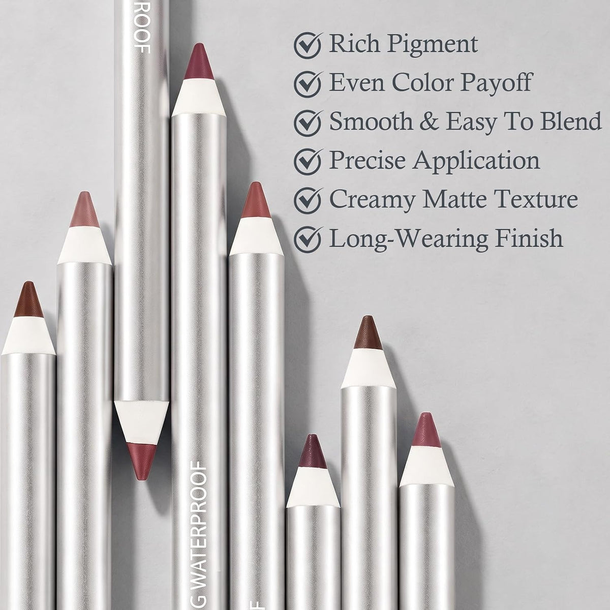 Brown Lip Liner Pencil, Creamy Definition Lip Contour, Sharpenable,ESPRESSO