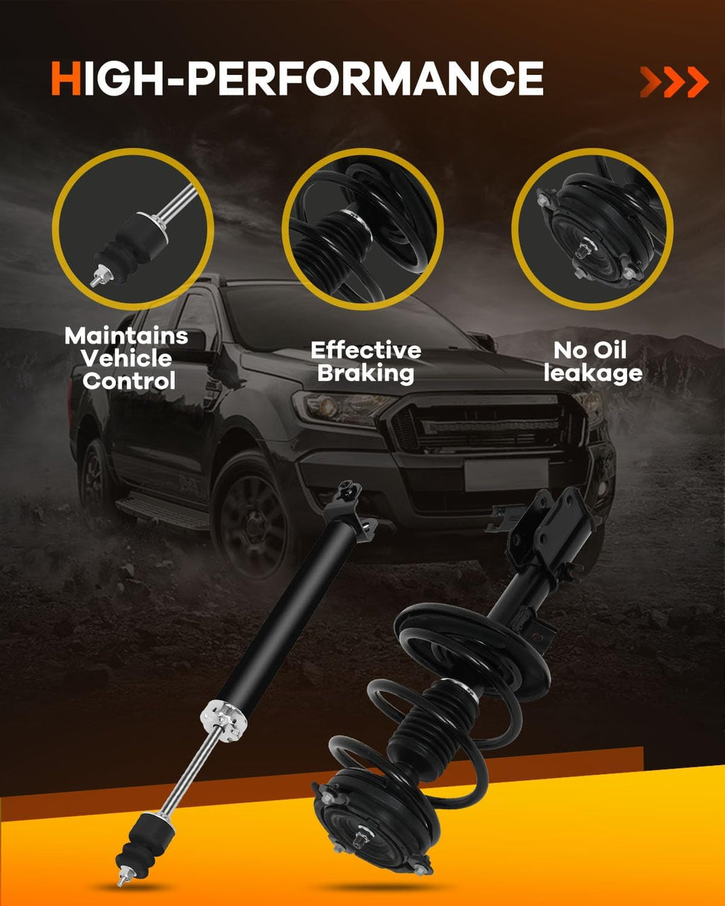 OCPTY Front Struts Rear Shock Absorbers for Nissan for Altima 2013-2017