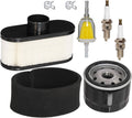 Air Filter Pre Filter Cleaner Oil Fuel Filter Spark Plug Tune Up Kit Replacement for Cub Cadet LTX1050 RZT50 RZT54