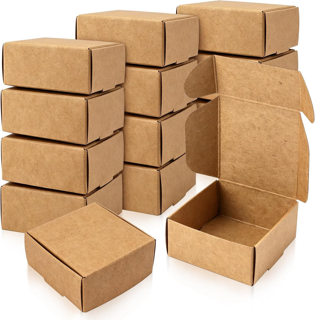 50 Pack Mini Gift Boxes, 2.16 x 2.16 x 0.98 Inches