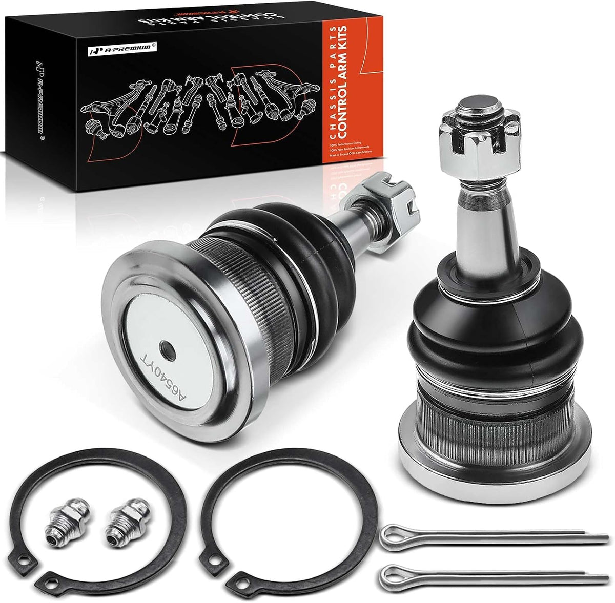 A-Premium 2-Pack Front Upper Ball Joint, Compatible with Chevy, GMC