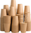 300 Pack 12 oz Kraft Paper Cups, Unbleached Disposable Coffee Cups