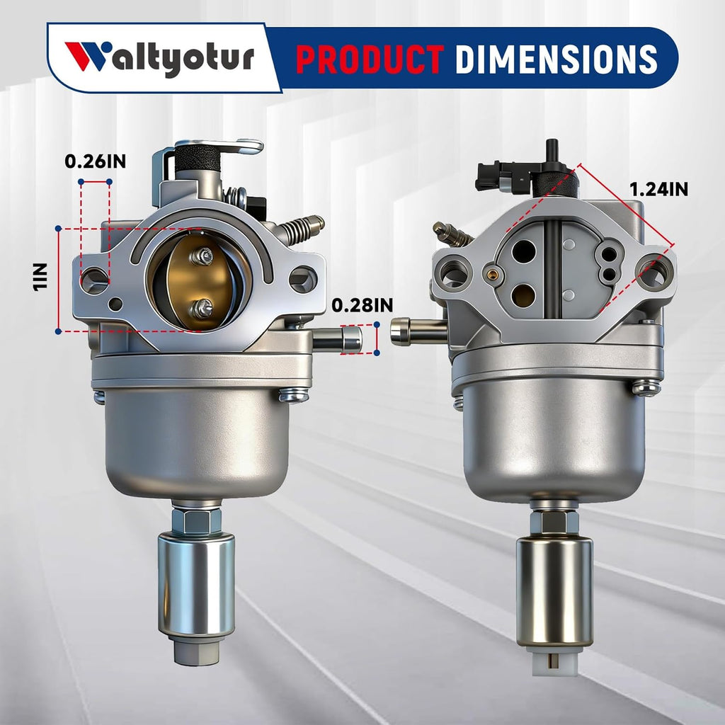 waltyotur Carburetor Replacement for John Deere MIA11491 L100 L105 105 D100 D105 D110 LA115 LA125 17.5-19.5HP and 1642HS 1742HS S1742 Tractor Lawn Mower