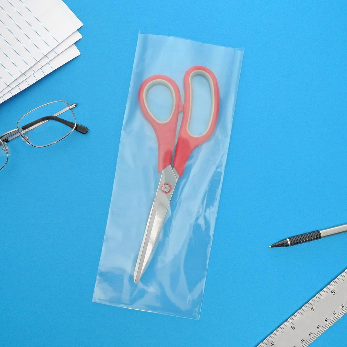4 x 10 inch, 2 Mil Flat Open Clear Poly Bags (Pack of 100)