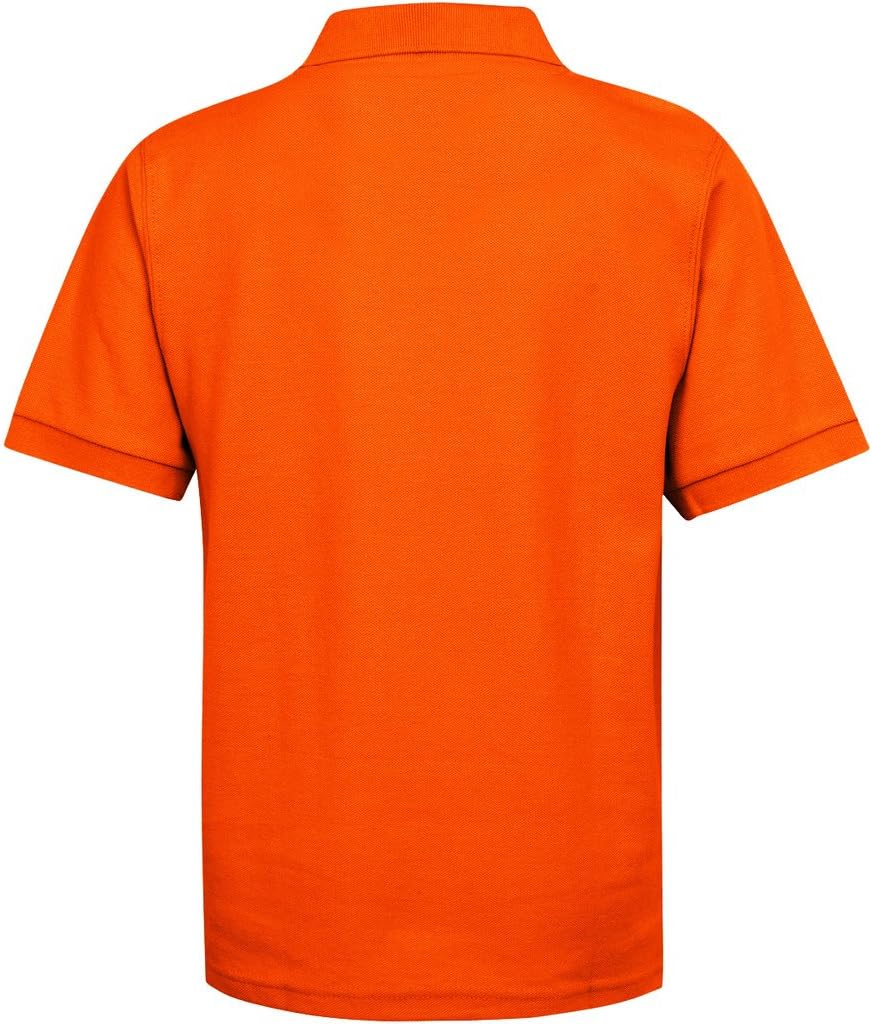 Boys School Uniform Short Sleeve Stain Guard Polo Shirt