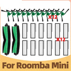 Main Side Brush Filter Replacement Accessories Compatible with Irobot Roomba Mini Vacuum Robot(2 Brushes)