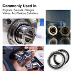 JIS Size G105 Metric O-Ring, VITON 75 Duro Black (Pack of 2)