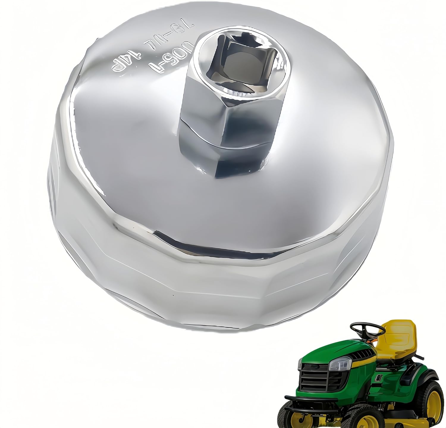 TY26640 Oil Filter Wrench, 3-Inch Cap Style for Lawn Tractors Compatible with AM125424 AM101207