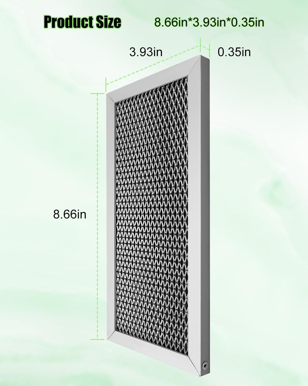 2 Pcs Microwave Charcoal Filter Fit for Samsung ME18H704SFS