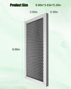2 Pcs Microwave Charcoal Filter Fit for Samsung ME18H704SFS