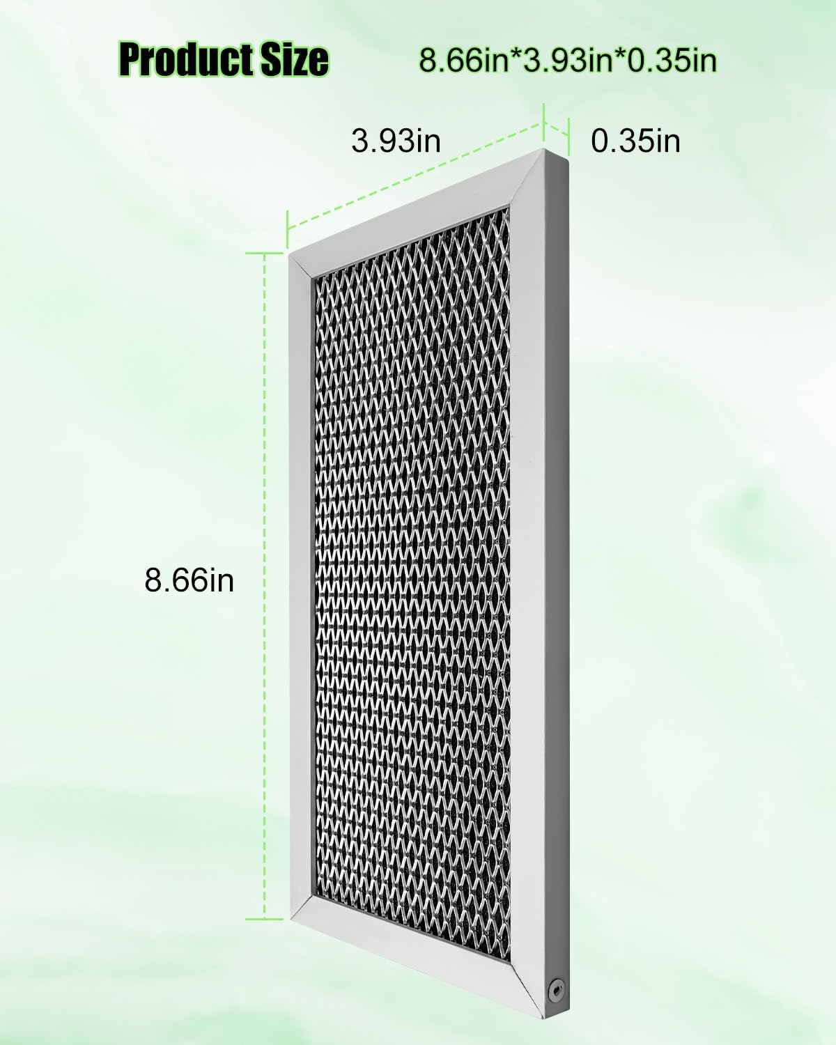 2 Pcs Microwave Charcoal Filter Fit for Samsung ME18H704SFS