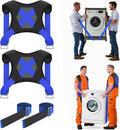 Moving Straps for Lifting Heavy Furniture: 2-Person Shoulder Lifting System | Up to 800 lb capacity, wide padded
