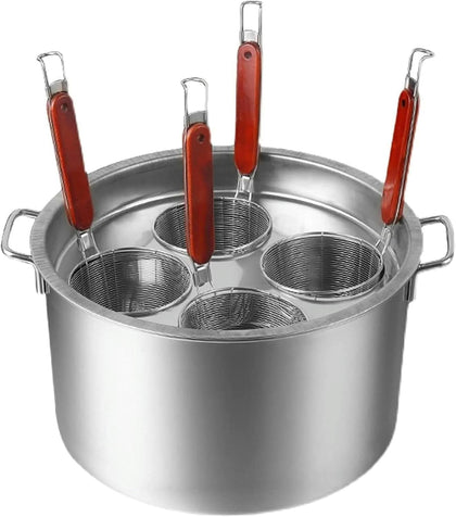 Cooking Pots,Noodle Boiler, Stainless Steel Pasta Cooker Stock Pot, Commercial with Insert Strainer for Home Kitchen