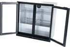 Hakka 7.3 Cu.Ft Back Bar Cooler - 2 Glass Doors Beverage Refrigerator